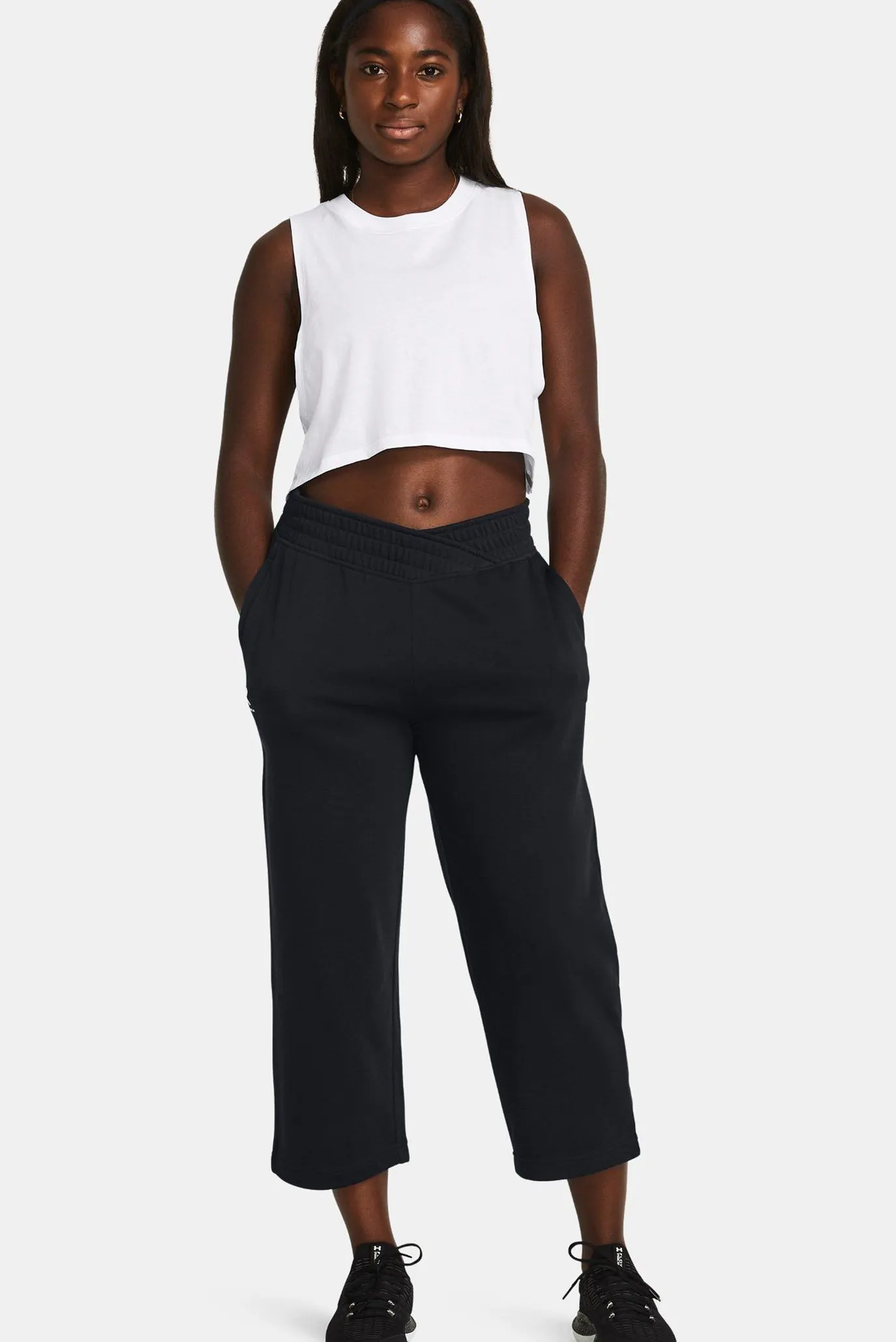 Штаны спортивные UA Rival Terry Crop Wide Leg 2