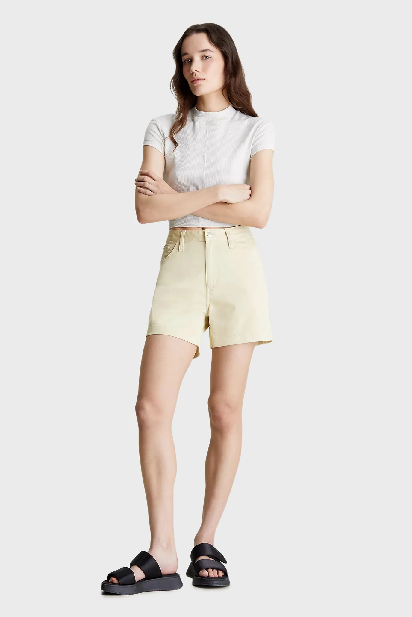 Шорты WOVEN LABEL MOM SHORTS 2