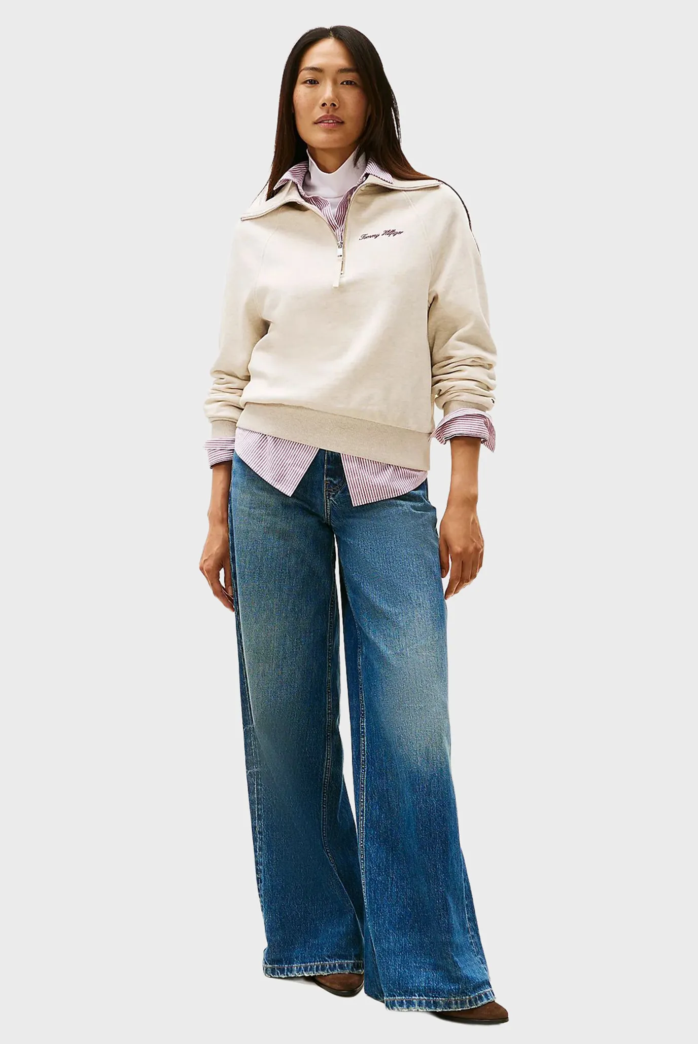 Reglan CLASSIC SCRIPT FLEECE HALF-ZIP 2