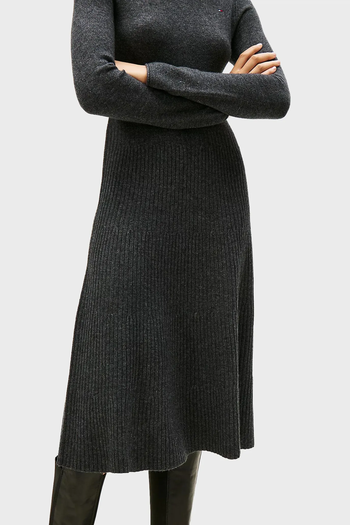 Koʻylak SOFT WOOL LS MOCK-NK SWT DRESS 4