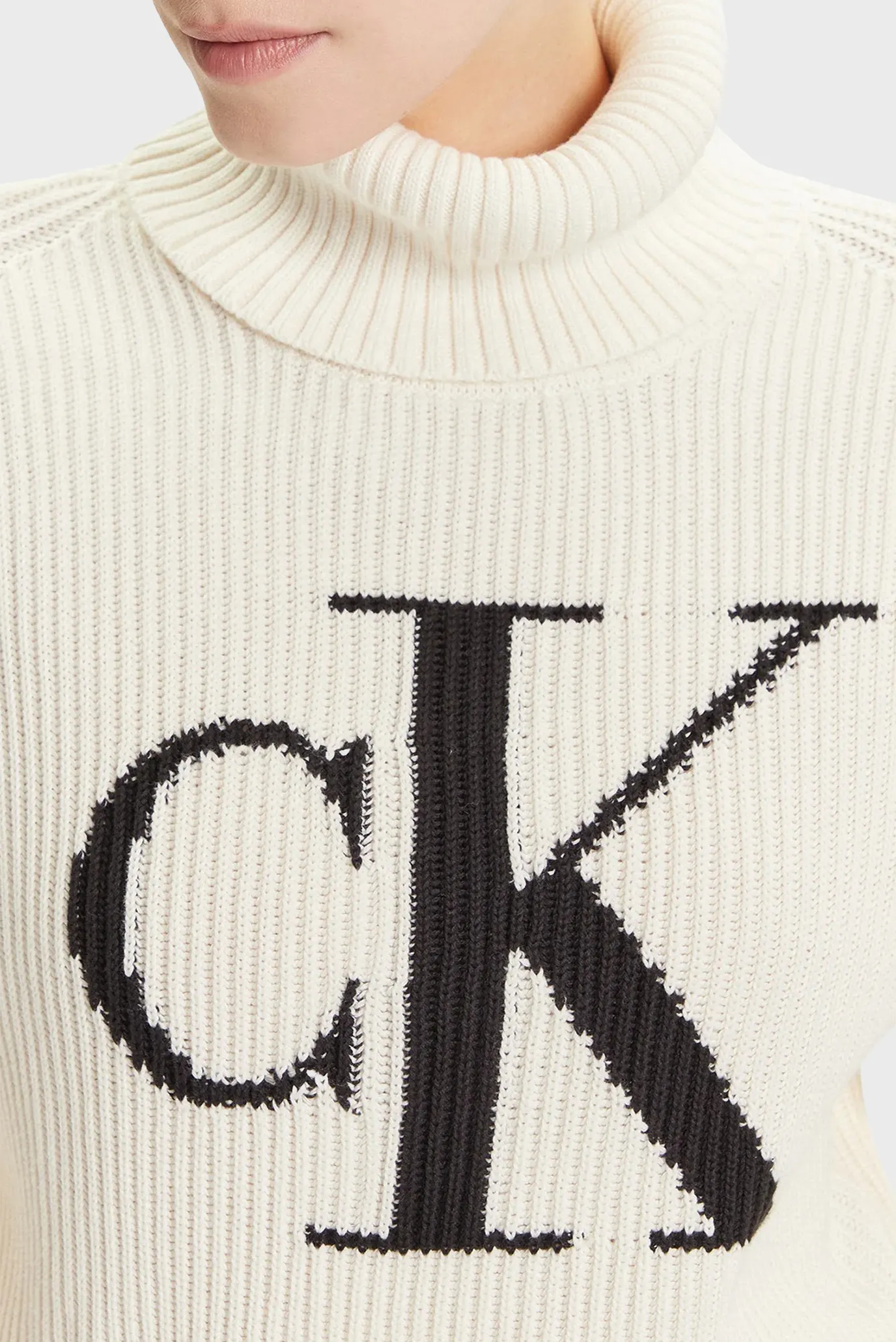 Sviter BLOWN UP CK LOOSE SWEATER CONTRA 5