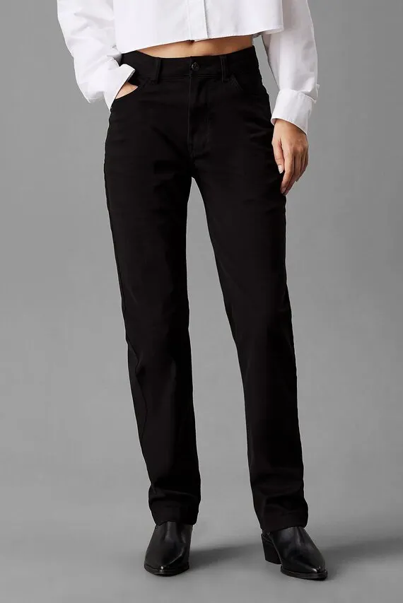 Брюки STRETCH HIGH RISE STRAIGHT PANT Calvin Klein Jeans