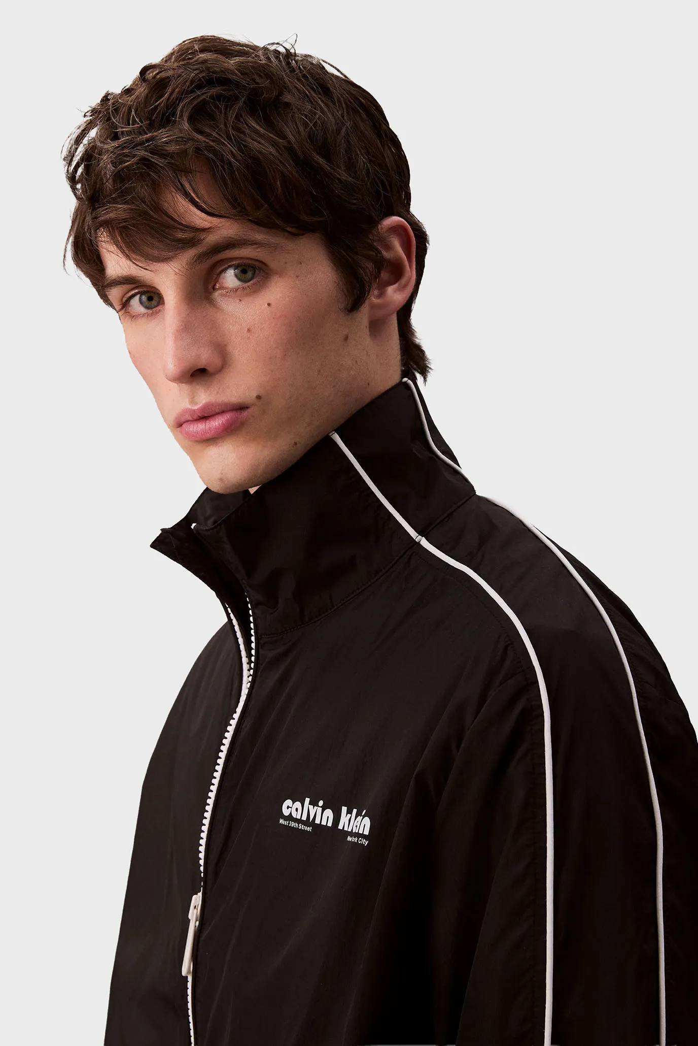 Vetrovka LS CRINKLE STAND COLLAR TRACK JA 4