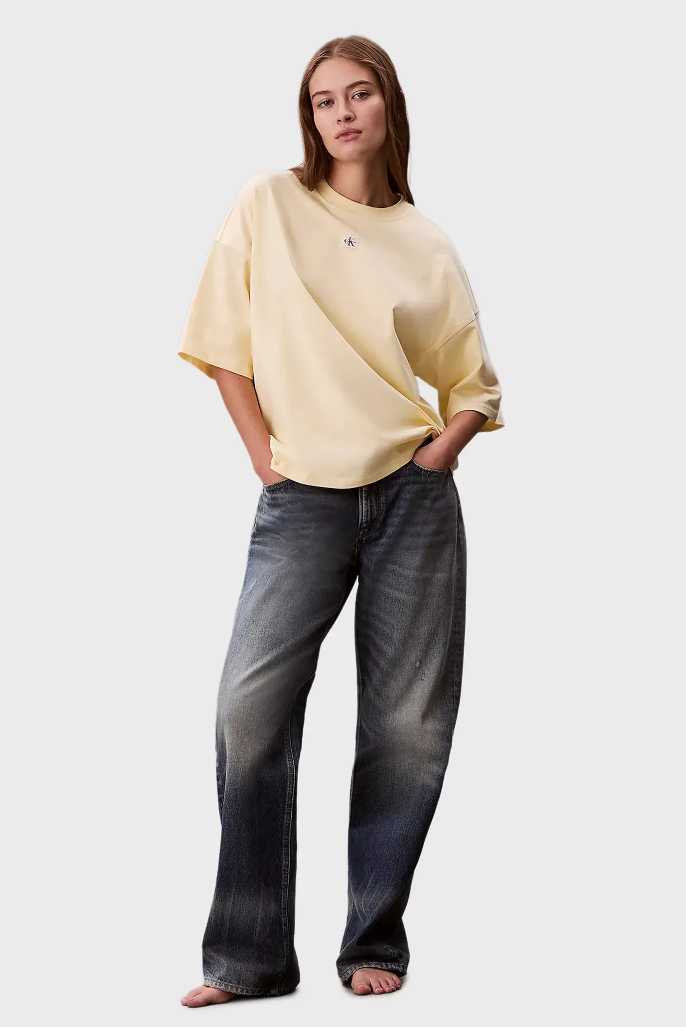 Футболка/SS WOVEN LABEL OVERSIZED TEE 2