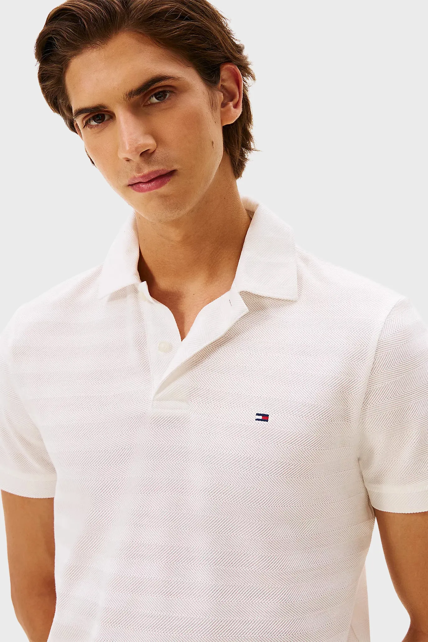 Поло SS HERRINGBONE REG POLO 4