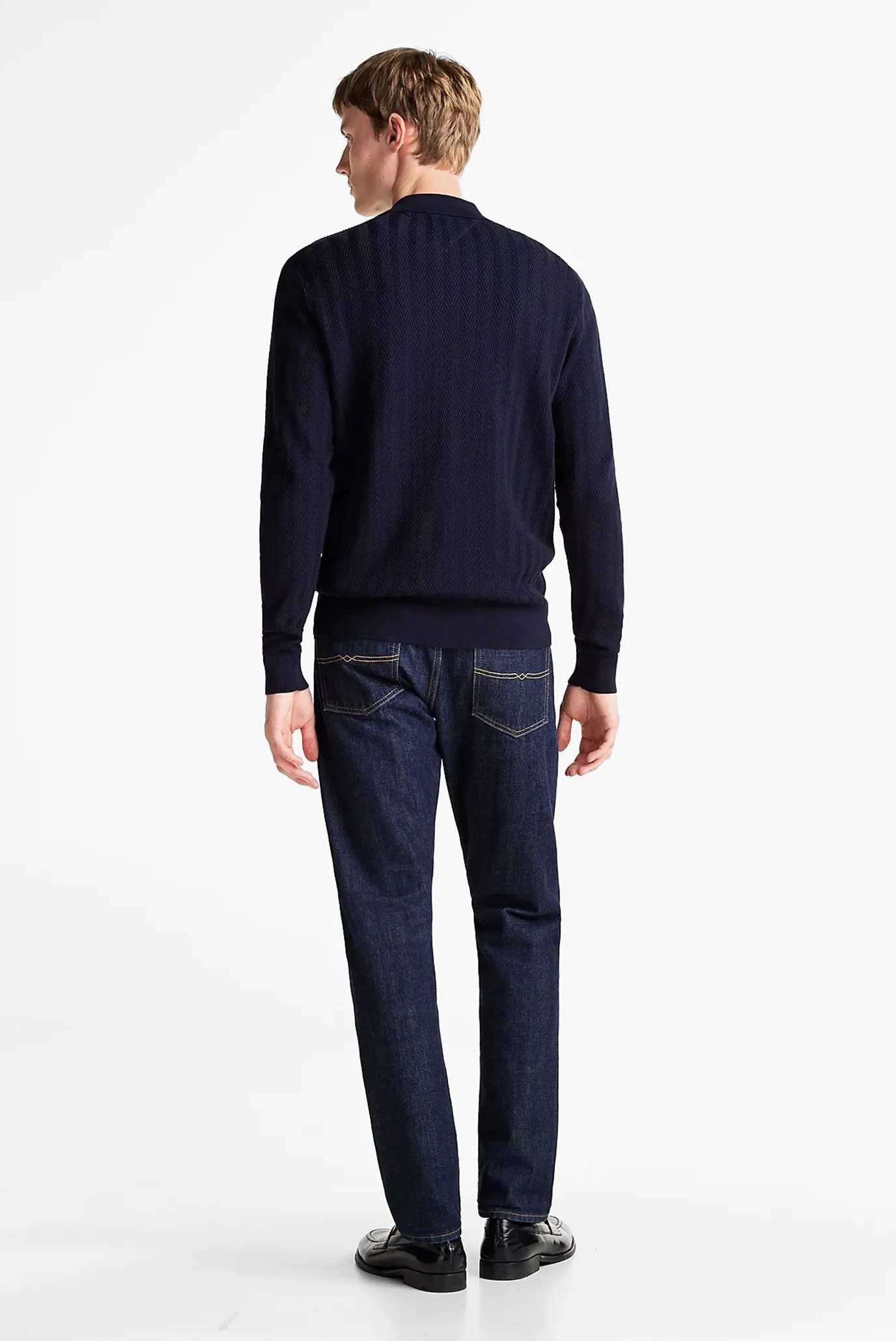 Sviter DC MERCERISED STRUCTURE L S POLO 3