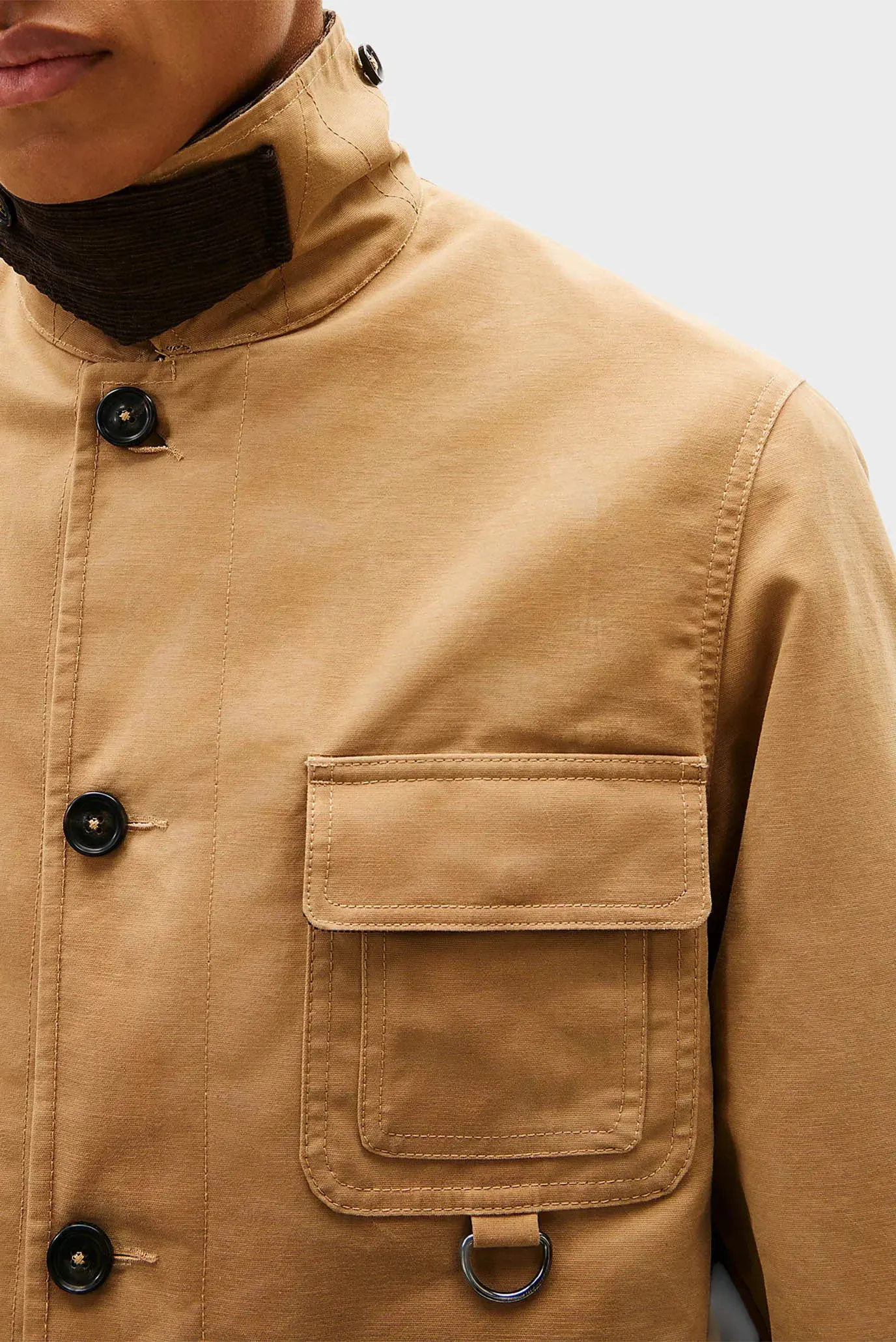 Uzun yengli futbolka WAXED BARN JACKET 5