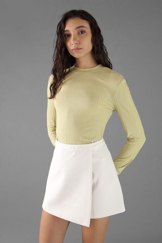 Top SEMI SHEER RIB LS SLIM TOP Calvin Klein Jeans Top SEMI SHEER RIB LS SLIM TOP Calvin Klein Jeans