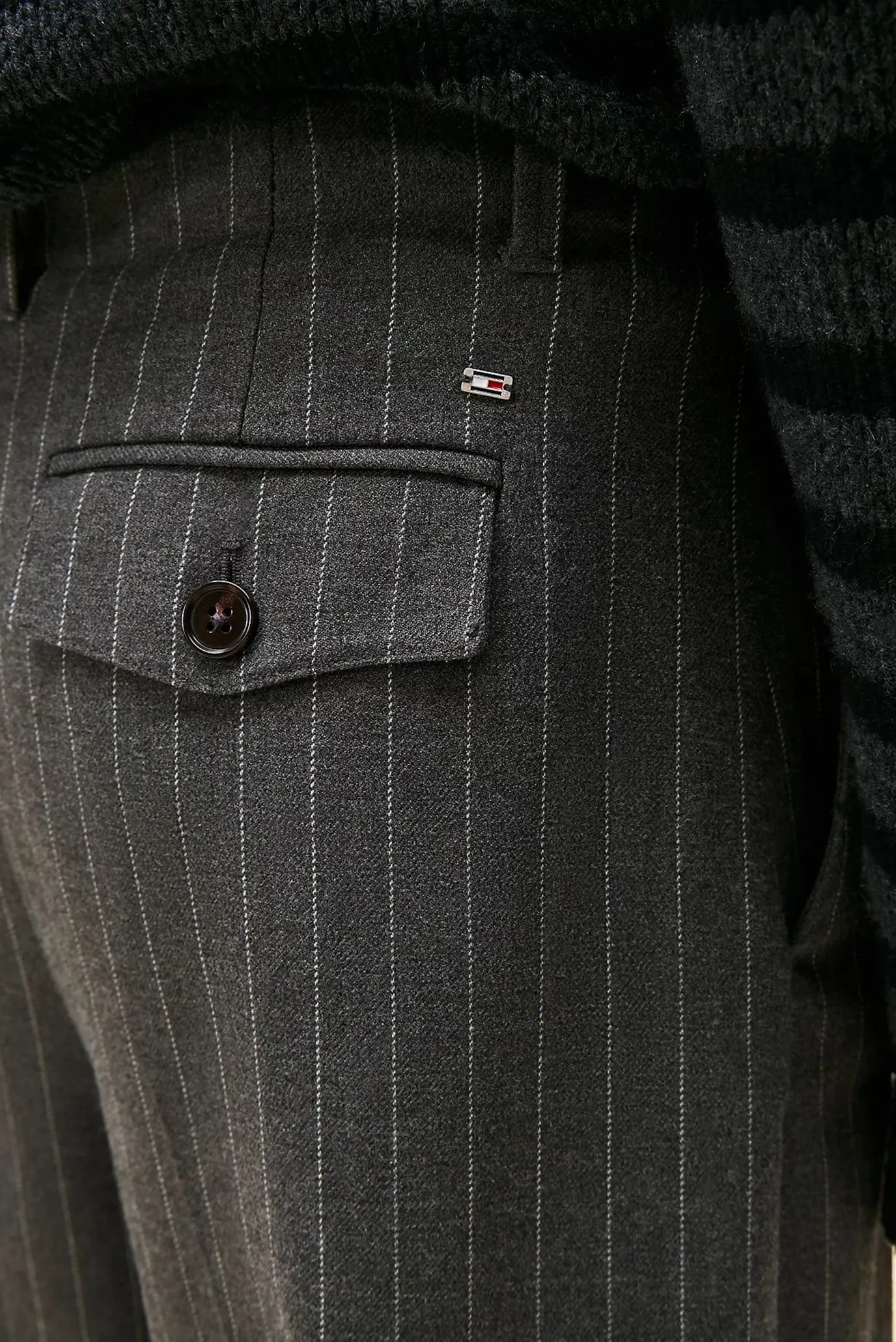 Штаны/PINSTRIPE LOOSE STRAIGHT PANT 4