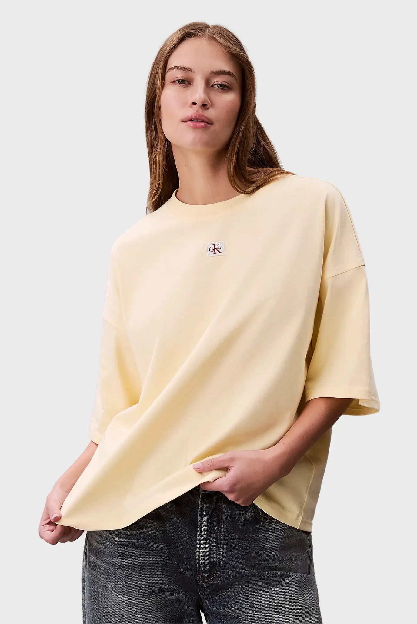 Футболка/SS WOVEN LABEL OVERSIZED TEE 5