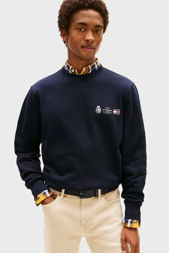 Svitshot SMALL CREST OUTLINE CREW NECK Tommy Hilfiger