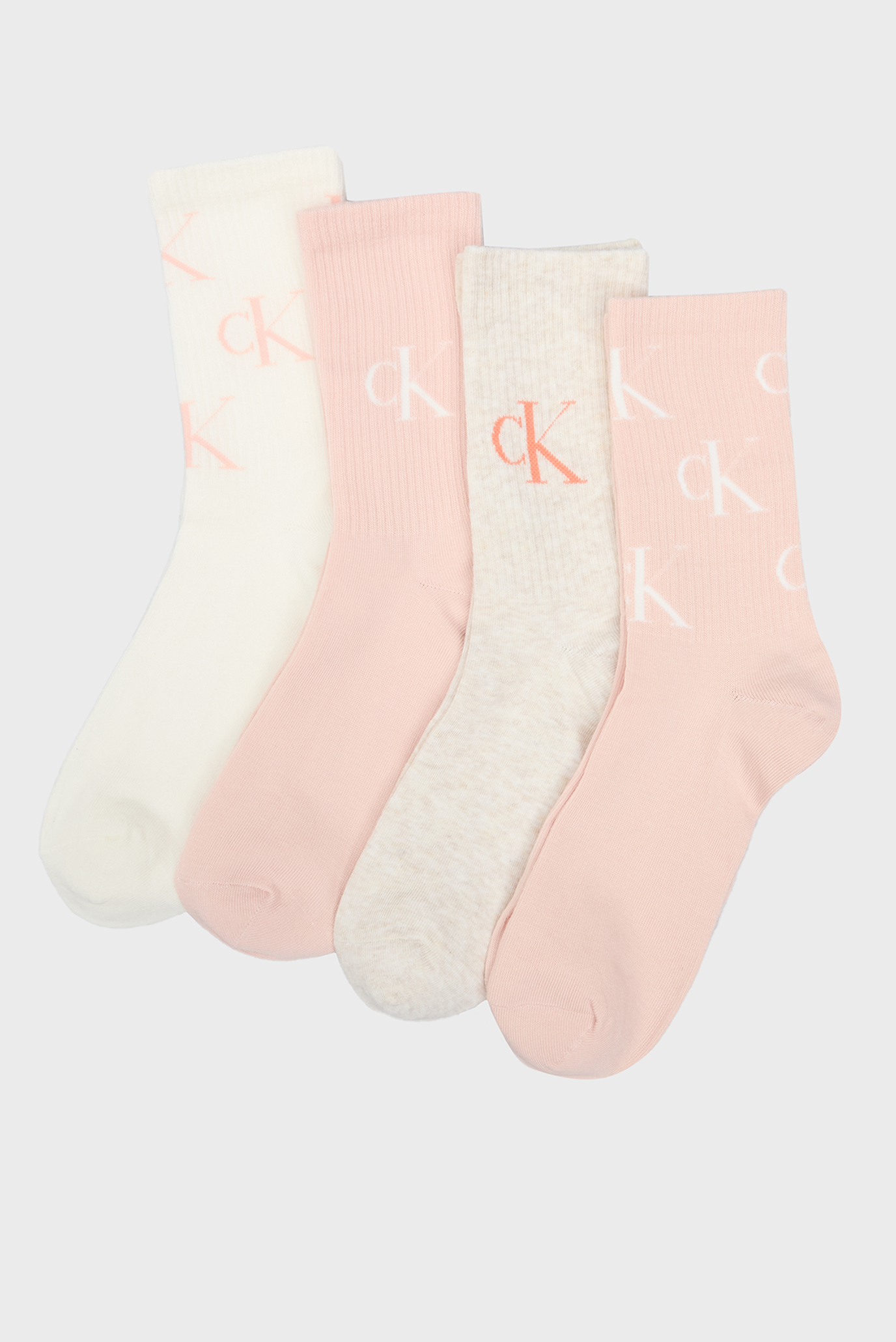 Paypoqlar to'plami CKJ WOMEN SOCK 4P GIFTBOX AOP LOGO 2