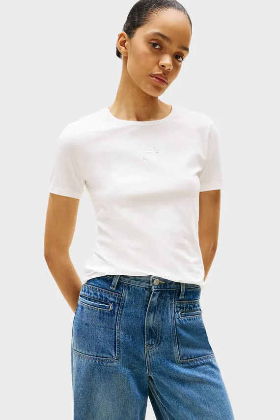 Футболка/STAMP LOGO SLIM C-NK SS TEE Tommy Hilfiger