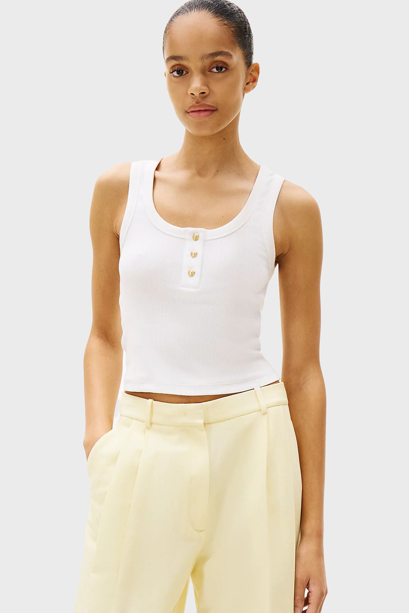 Top SLIM HENLEY GB SCOOP-NK TANK TOP 1