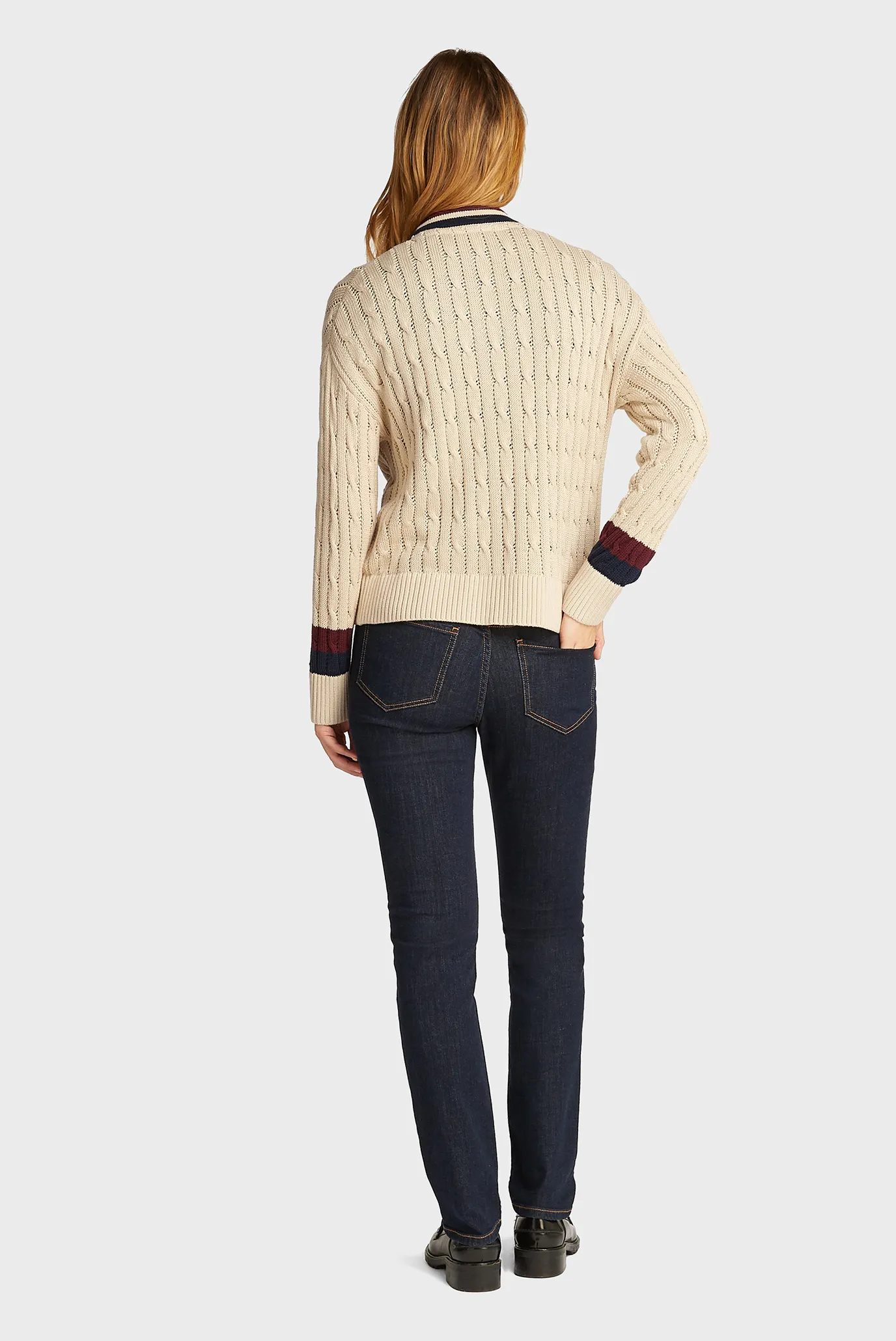 KardiganVARSITY CABLE CARDI LS V-NK 3