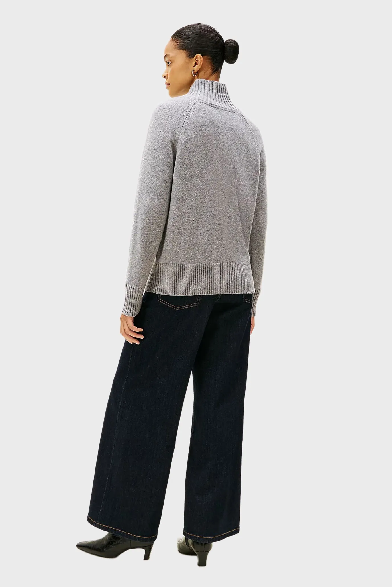 Sviter WOOL BLEND GRAPHIC MOCK-NK SWT 3