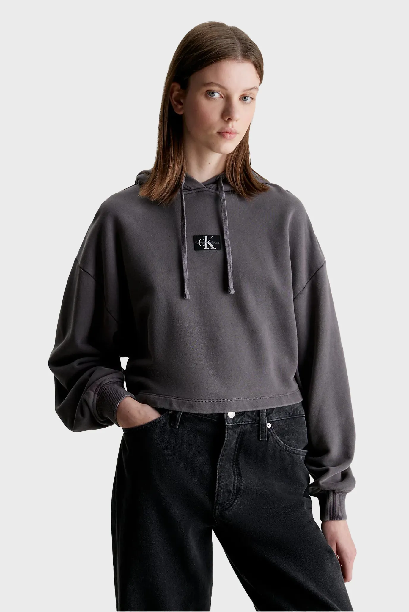 Худи WASHED WOVEN LABEL HOODIE 1