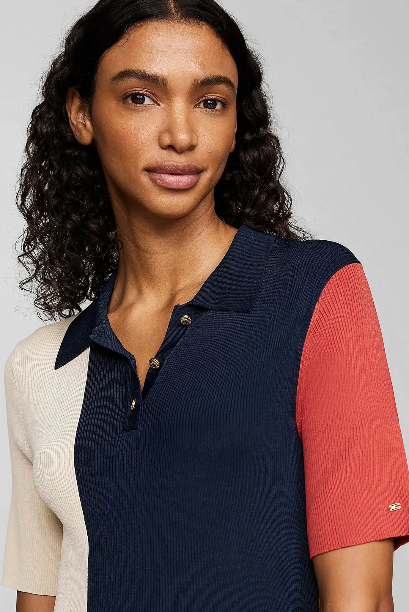 Koʻylak RIB STRIPES POLO SS SWT DRESS 3