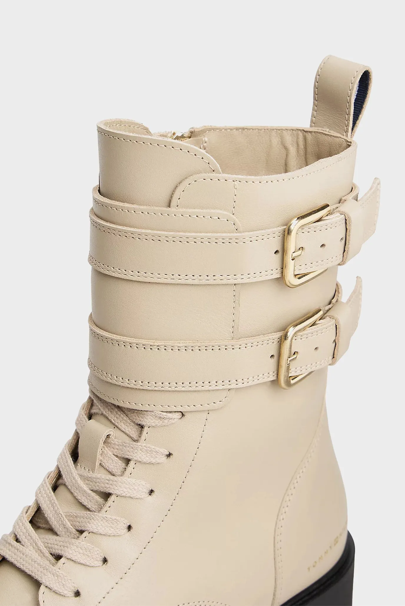 Ботинки TOMMY HILFIGER LTHR BIKER LACEUP 2