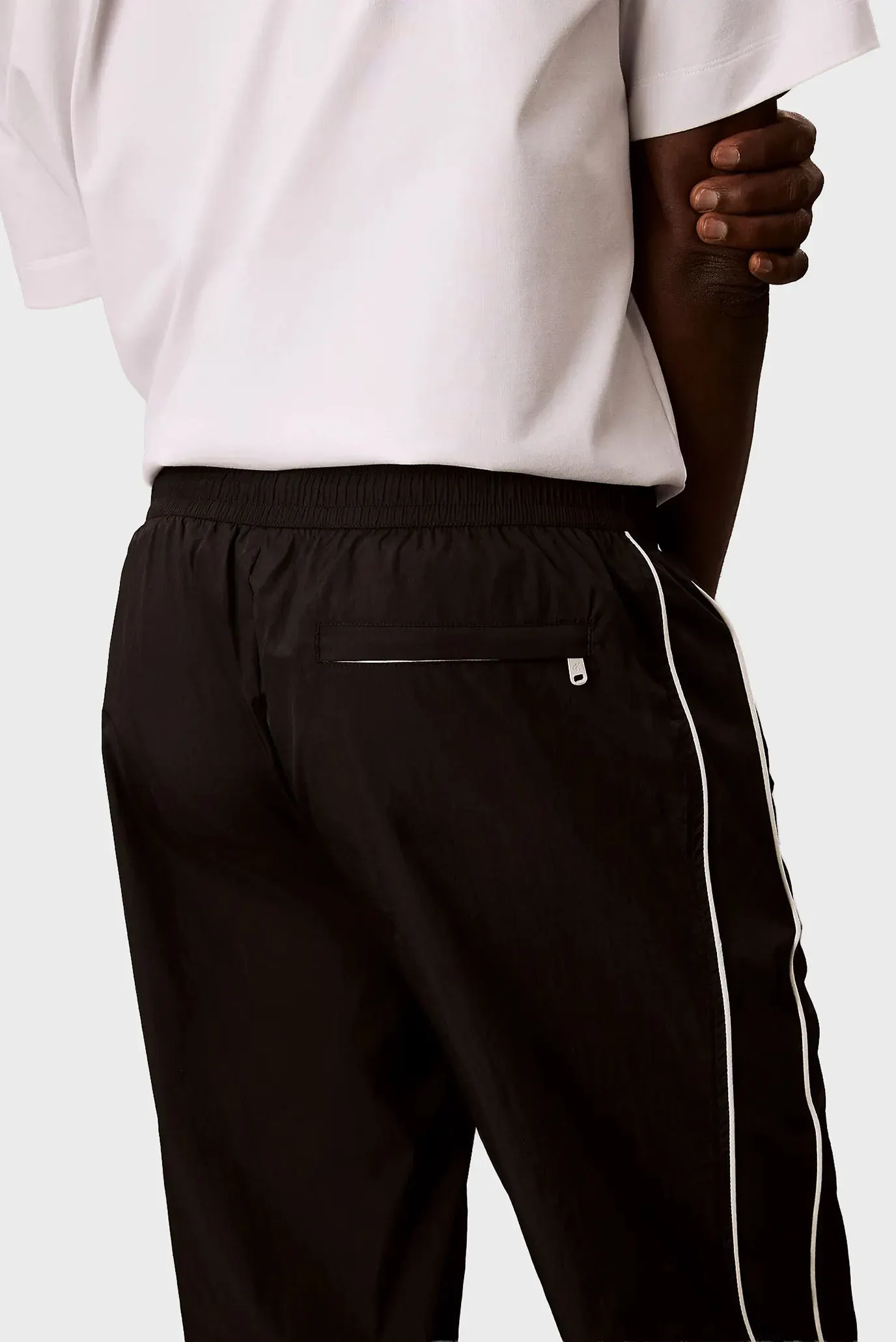 Ishton RELAXED CRINKLE NYLON TRACK PANT 4