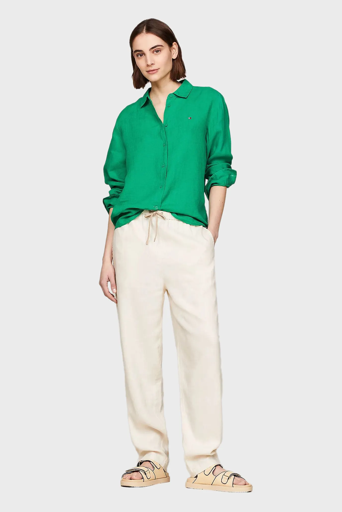 Ishton CASUAL LINEN TAPER PULL ON PANT 2