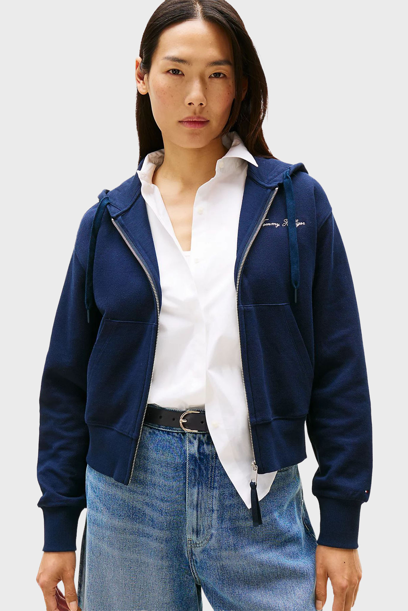 Реглан SCRIPT REG PIQUE ZIP-UP HOODIE 1