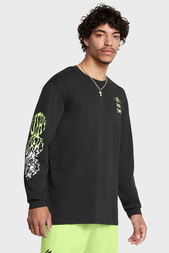 Uzun yengli futbolka Curry HW Verbiage LS Tee Under Armour