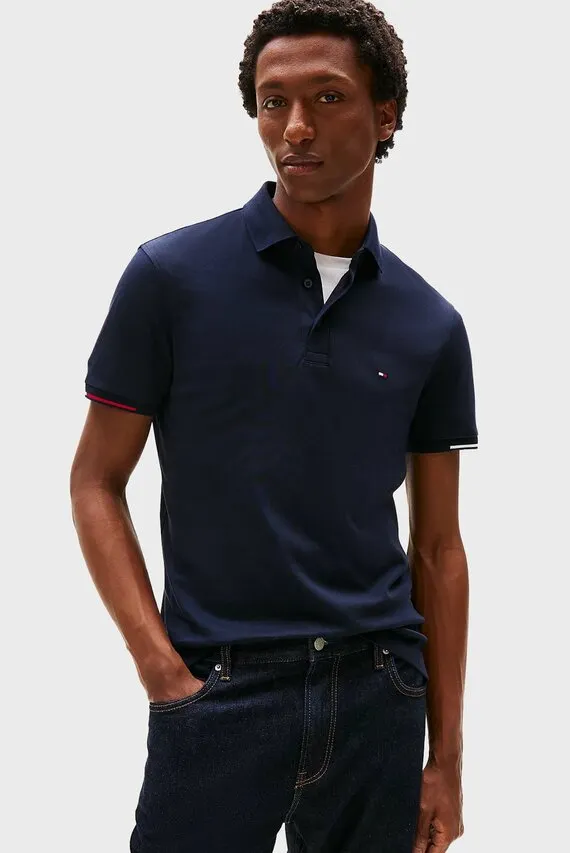 Поло INTERLOCK FLAGCUFF SLIM FIT POLO Tommy Hilfiger