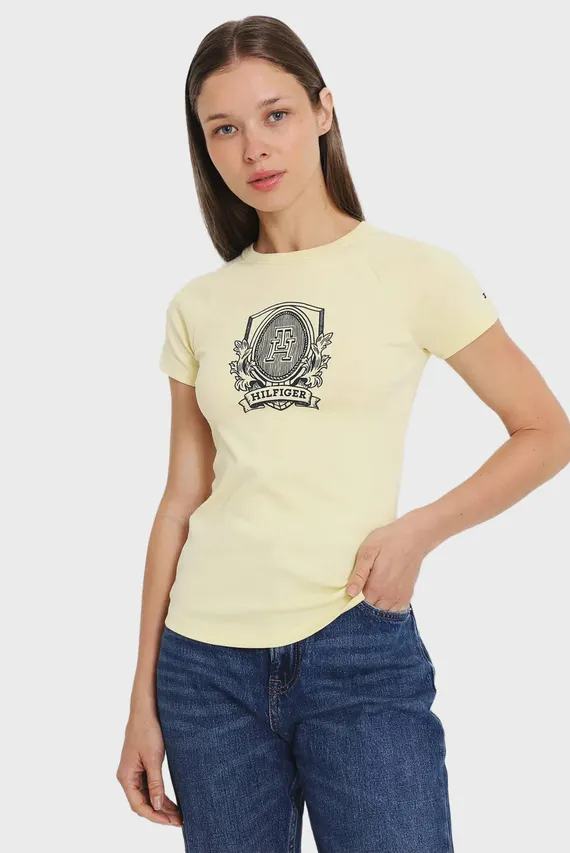 Футболка SLIM RAGLAN CREST C-NK SS Tommy Hilfiger