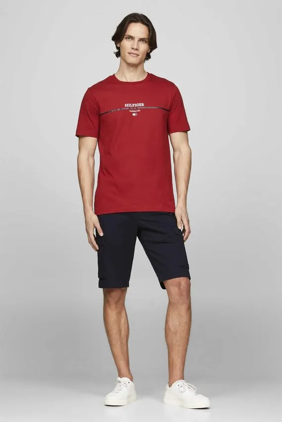 Futbolka HILFIGER STRIPE TEE Tommy Hilfiger