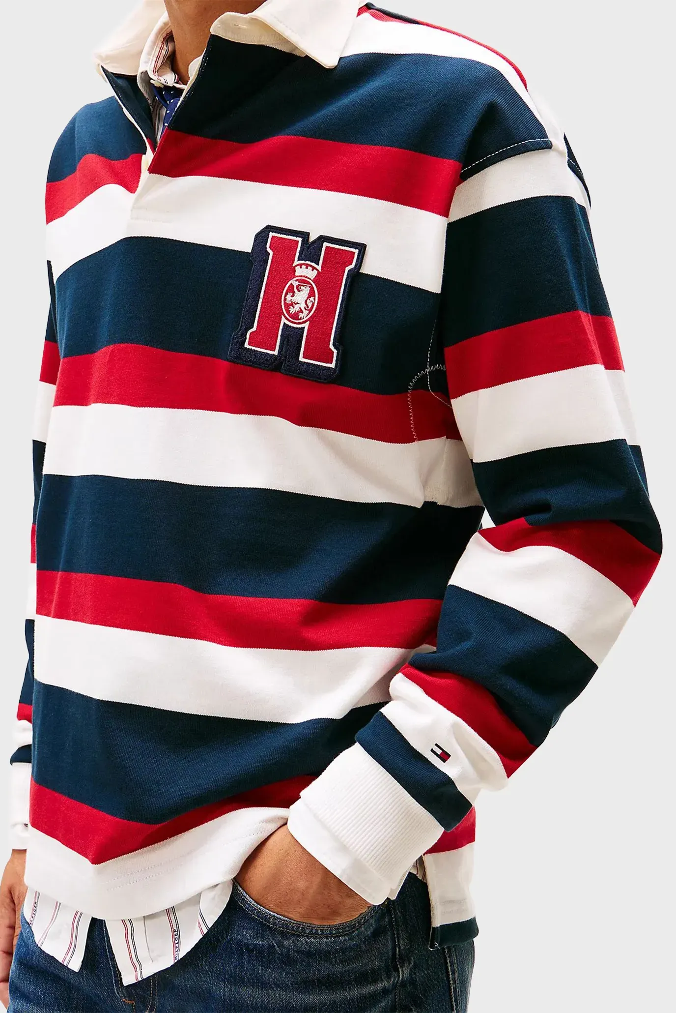Svitshot/CREST STRIPED RUGBY 4