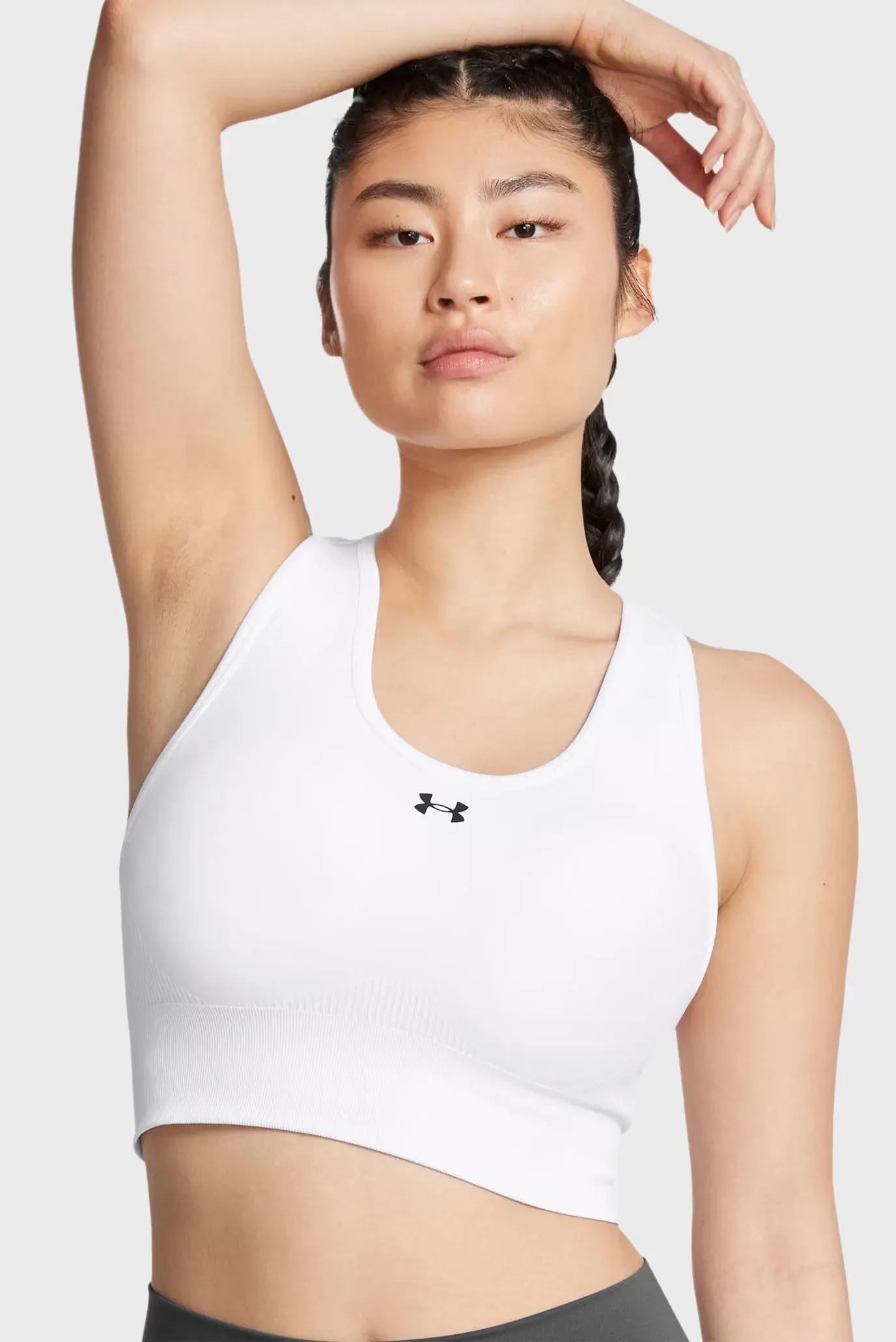 Top Vanish Seamless Mid Bra-WHT 2