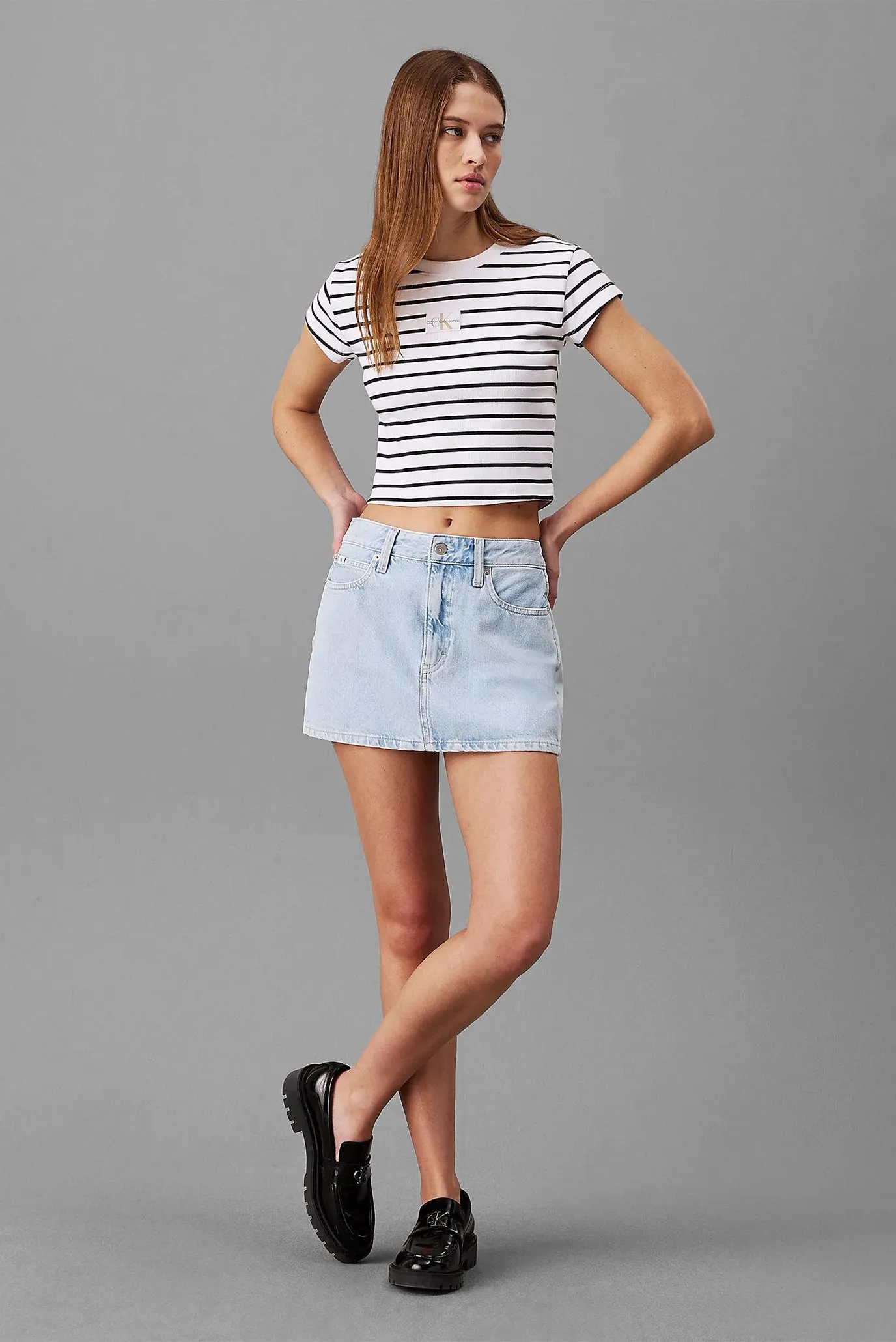 Футболка WOVEN LABEL RIB BABY TEE 2