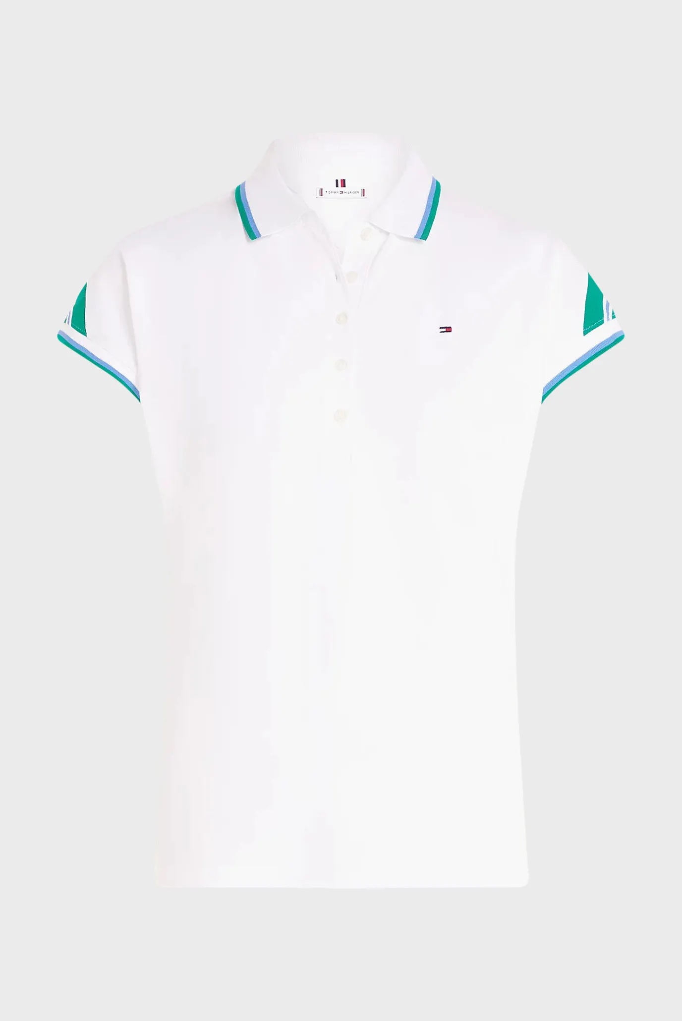 Polo REG STRIPE SLV POLO CAP SLEEVE 5