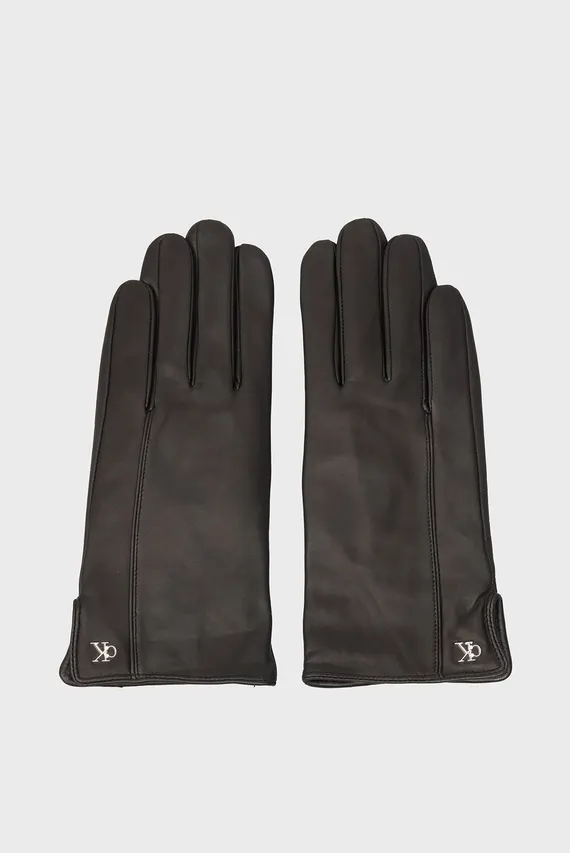 Перчатки METAL CK LEATHER GLOVES Calvin Klein