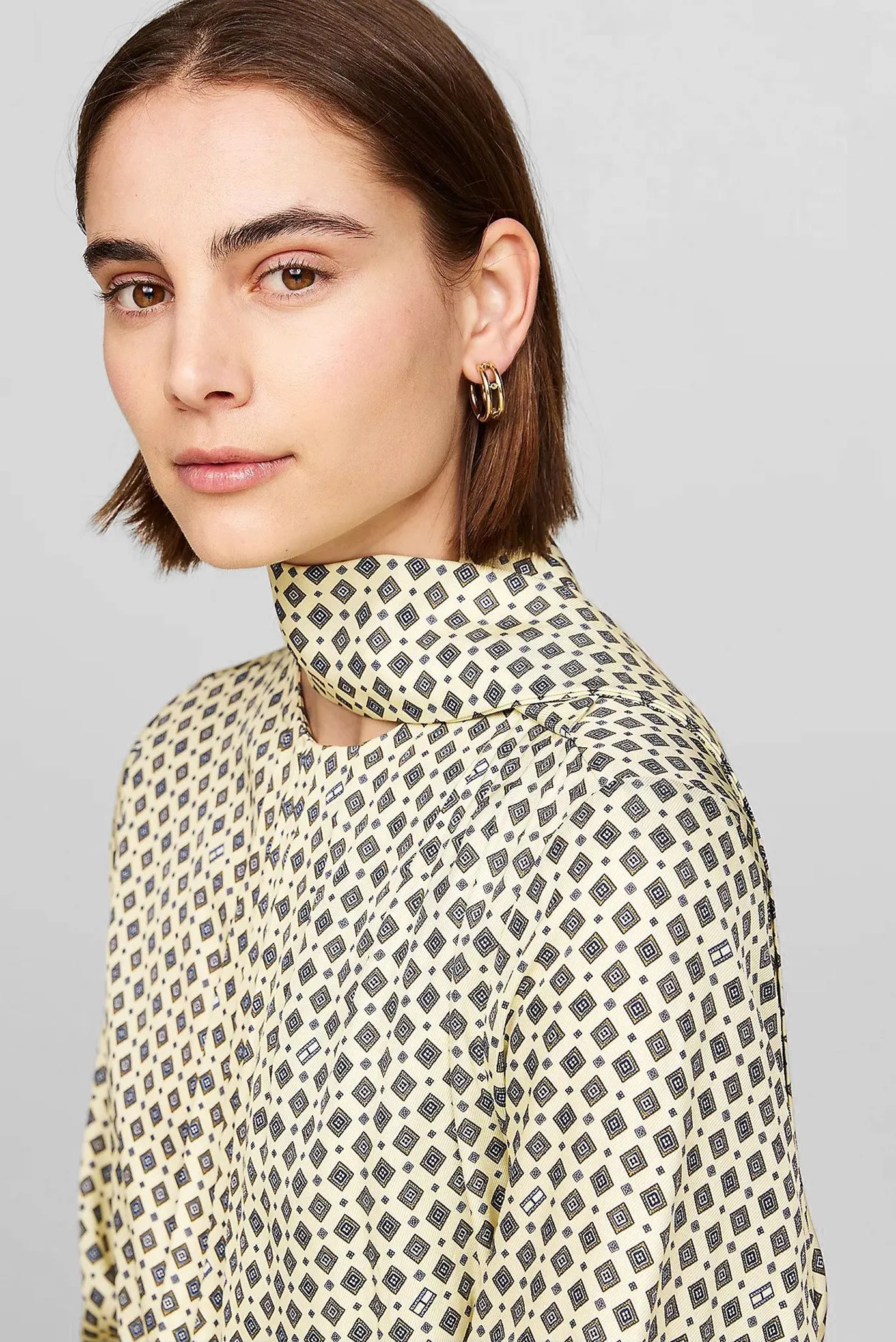 Koʻylak FOULARD DRAPED MIDI DRESS 3