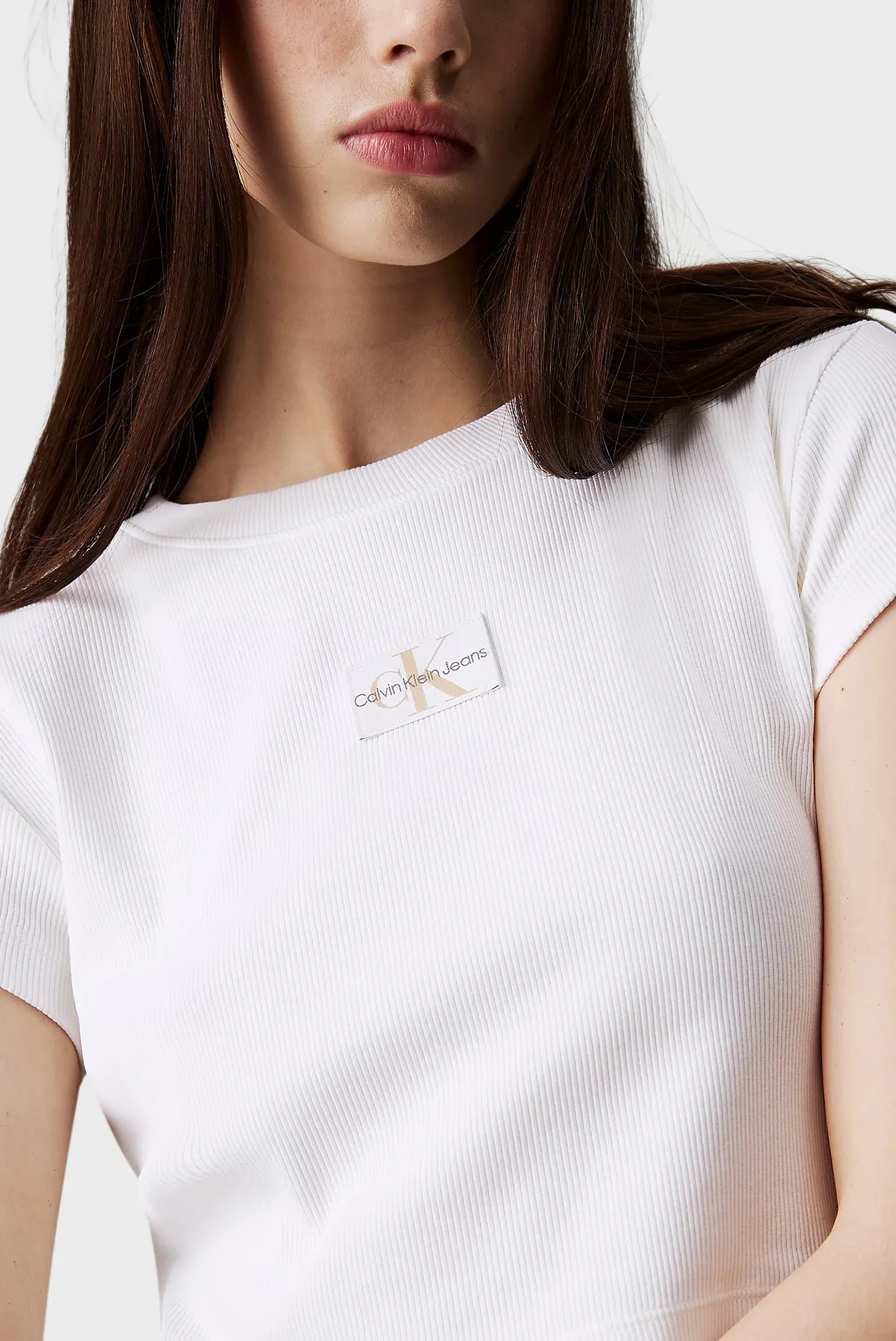 Футболка WOVEN LABEL RIB BABY TEE 4