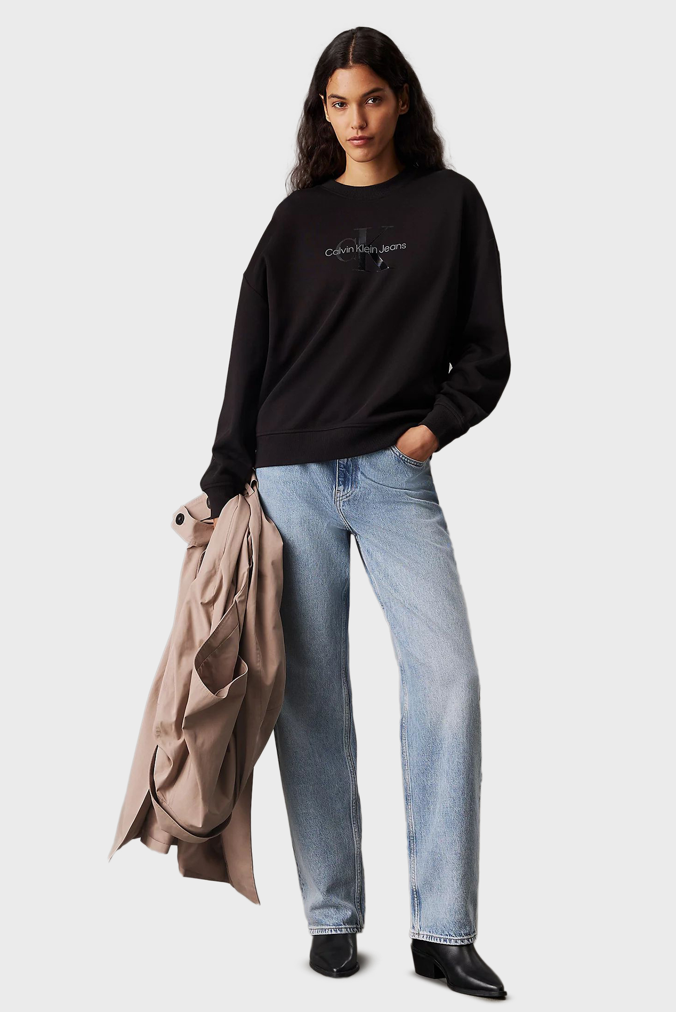 Свитшот GLOSSY MONOLOGO REGULAR CREWNECK 3