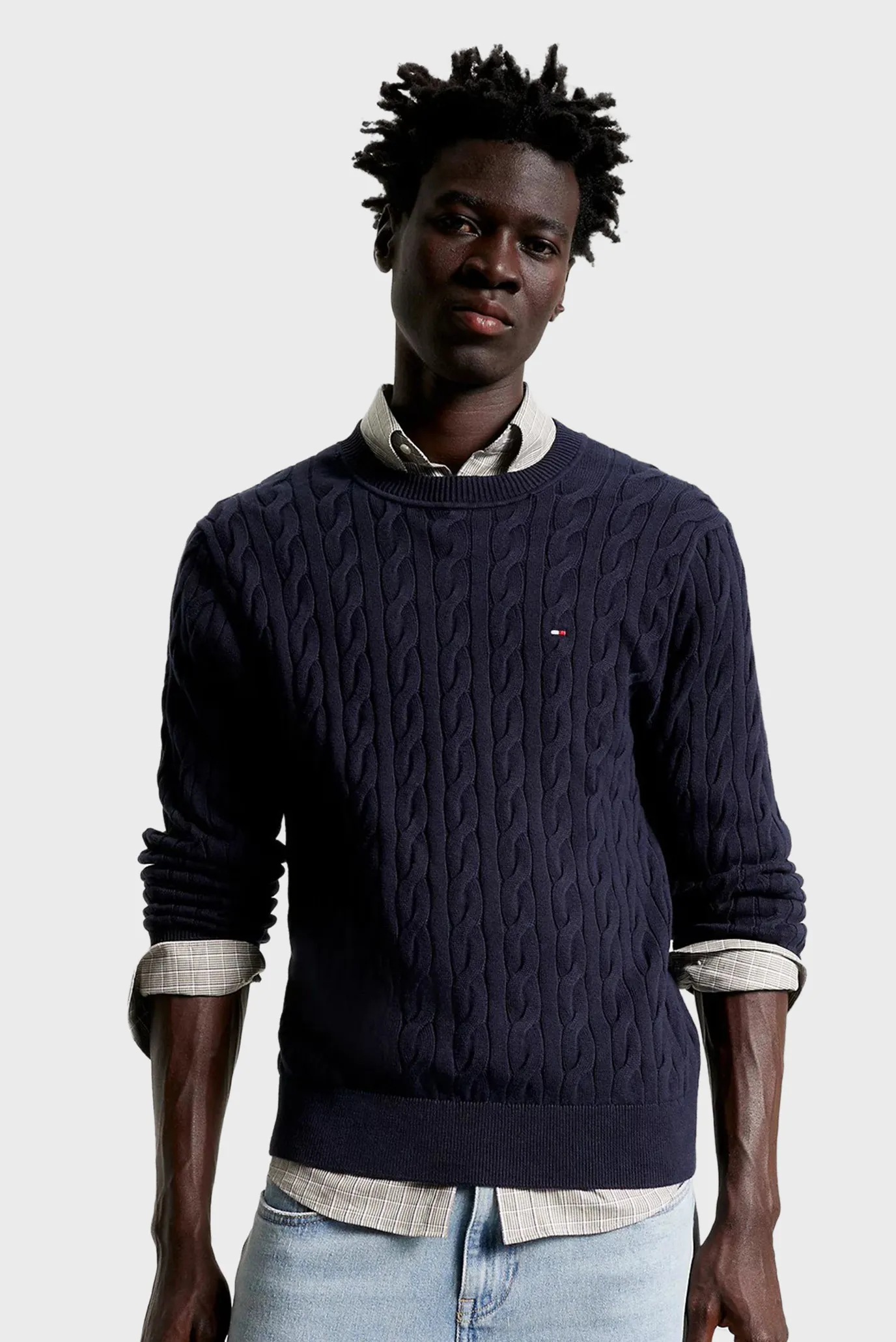 Свитер CLASSIC COTTON CABLE CREW NECK 1