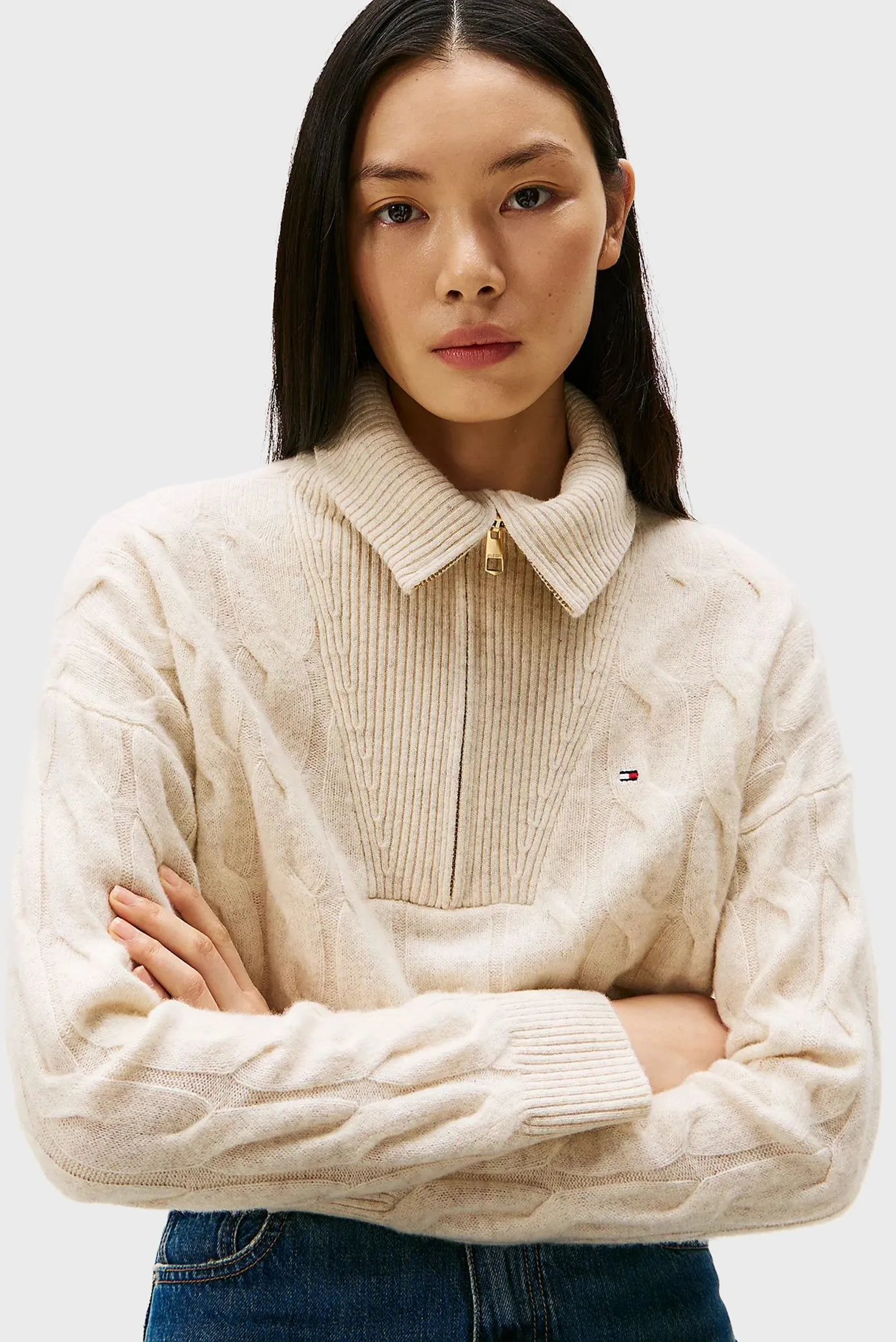 Свитер SOFT WOOL CABLE 1 2 ZIP LS SWT 4