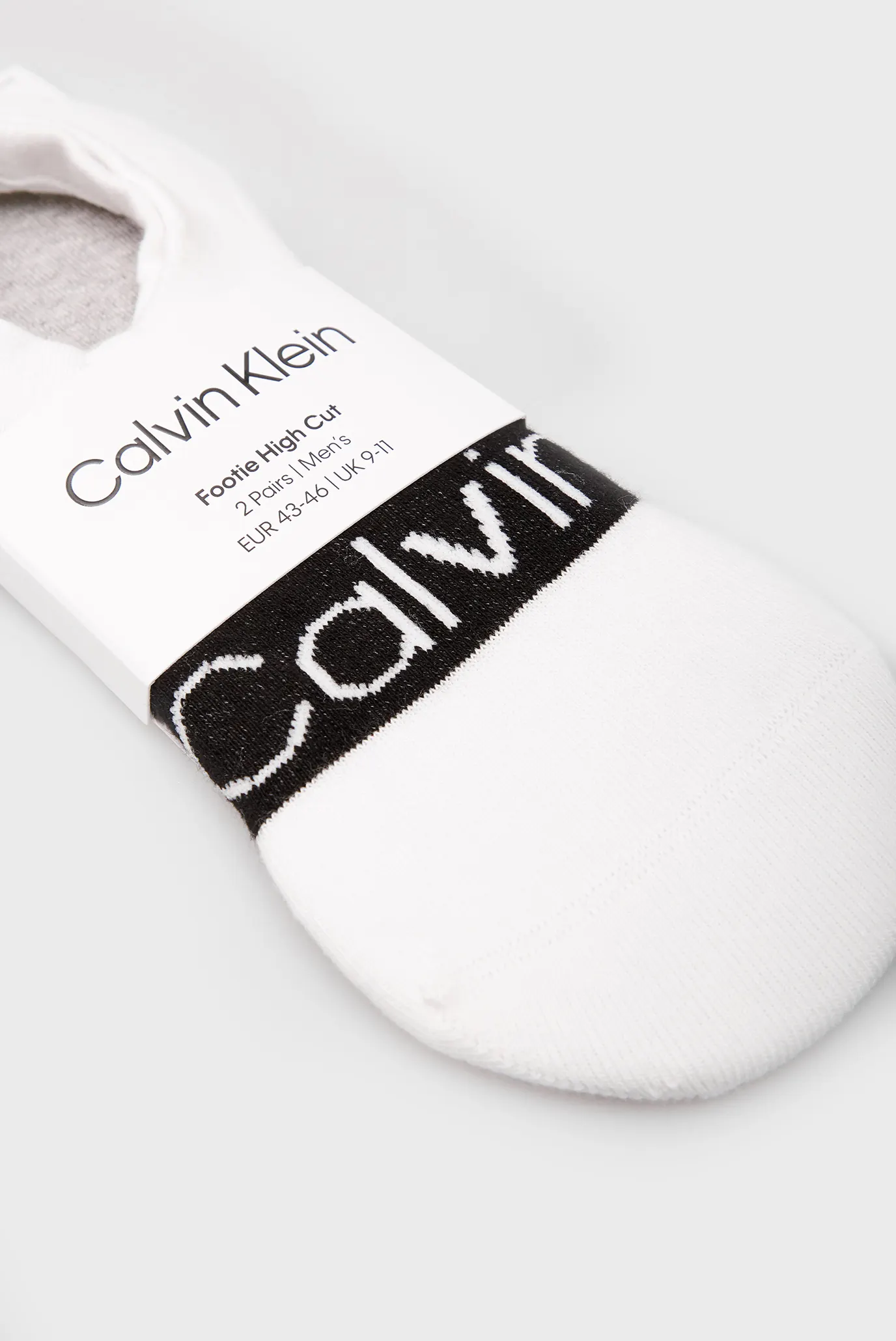 Следы CK MEN FOOTIE HIGH CUT 2P LOGO RIBBON 2