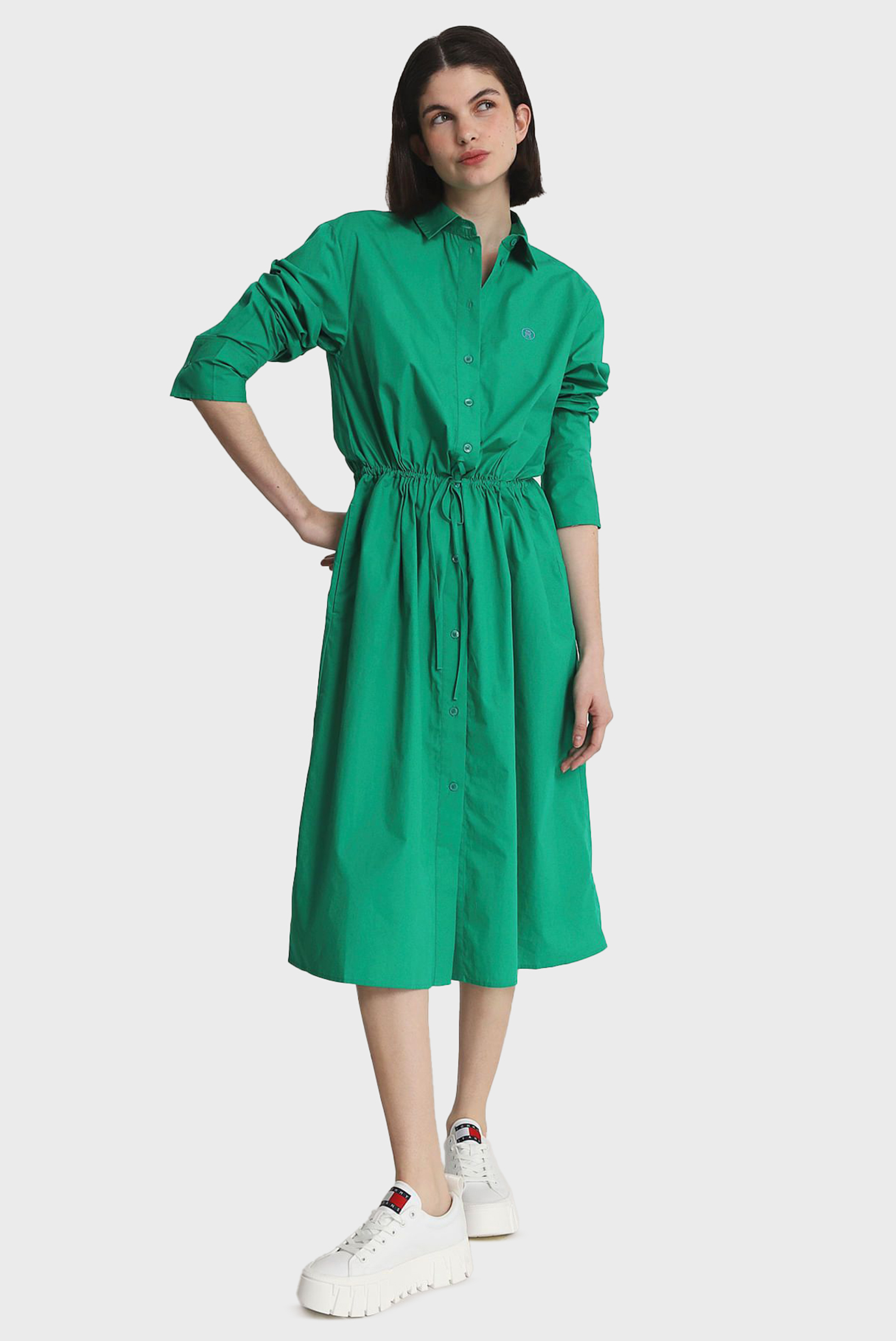 Платье MD BLOUSON LS MIDI SHIRT DRESS 1