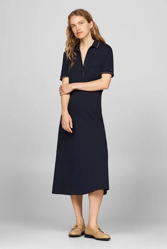 Платье REG RWB TIPPING F&F POLO DRS SS Tommy Hilfiger