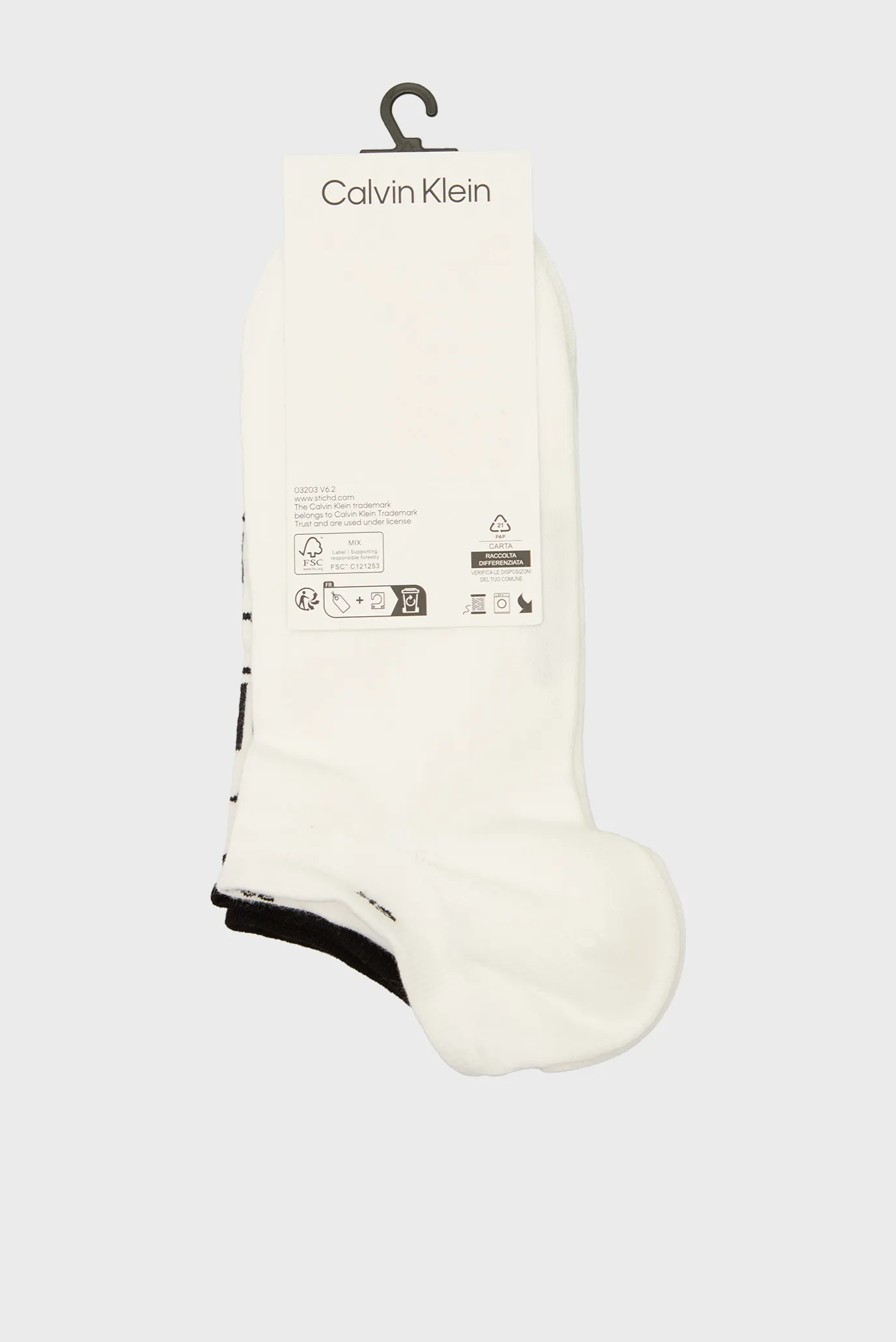 Носки CK MEN SNEAKER 2P ALL OVER PRINT 2