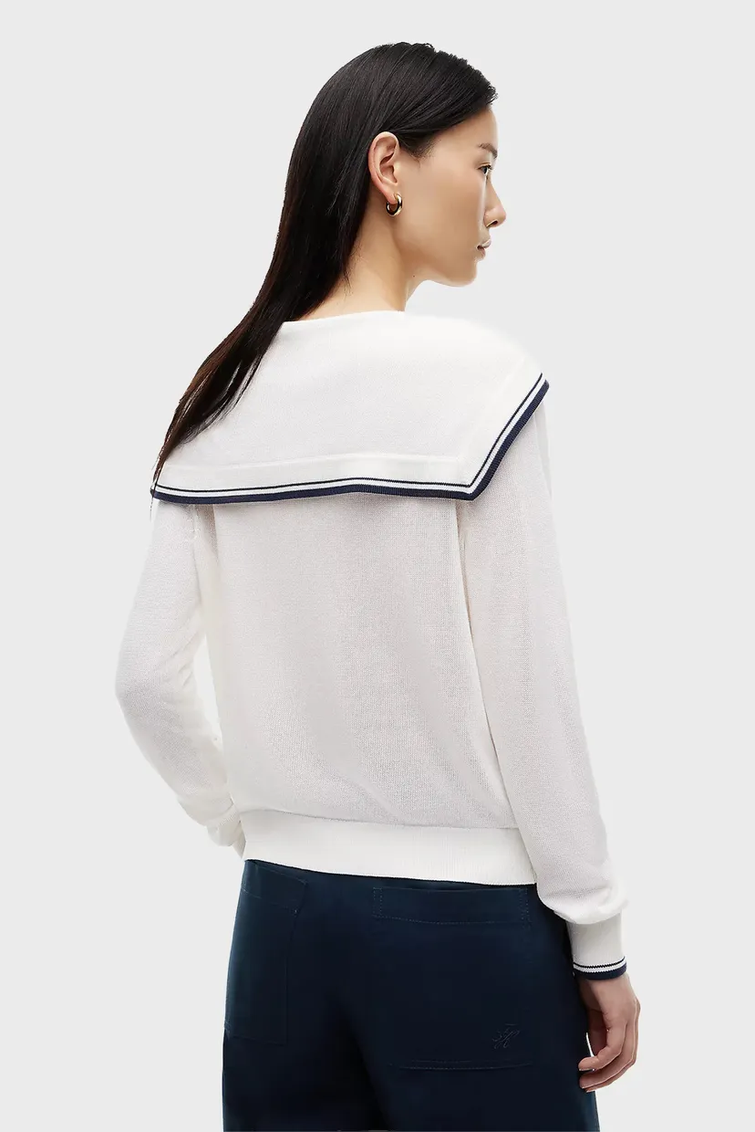 Sviter LYOCELL SILK SAILOR SWEATER 3