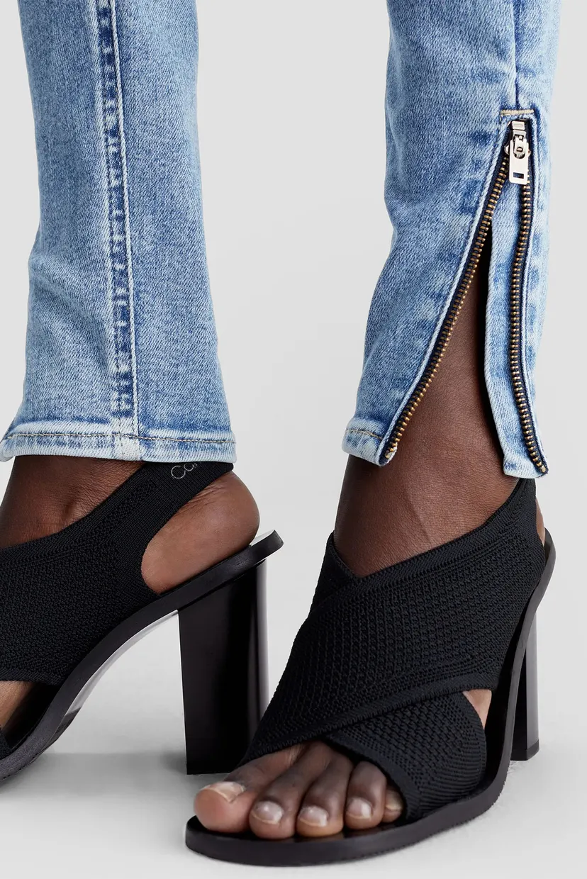 Джинсы HIGH RISE SUPER SKINNY SPLIT ZIP 4