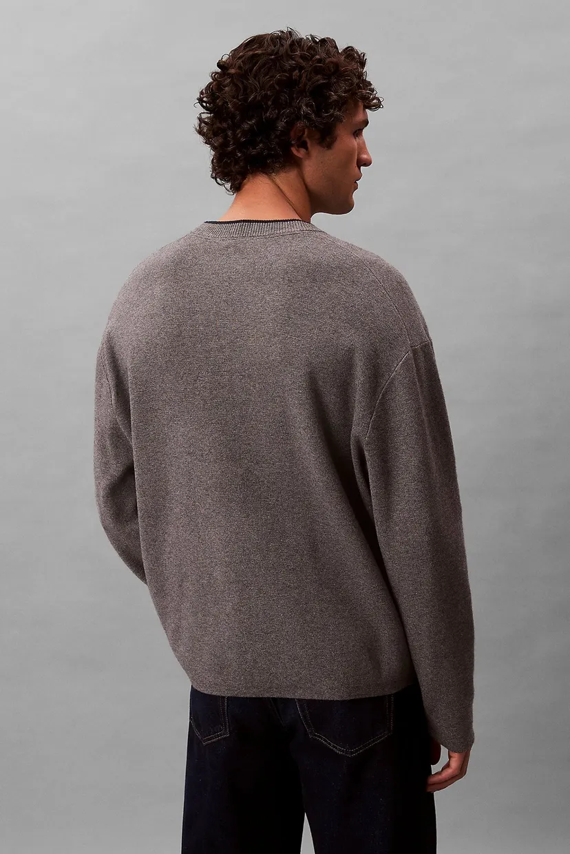 Sviter LS EMBOSSED LOGO CREWNK SWEATER 4