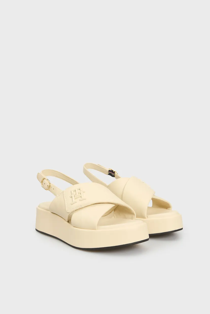 Sandali TH LOGO HW PADDED LEATHER SANDAL 3