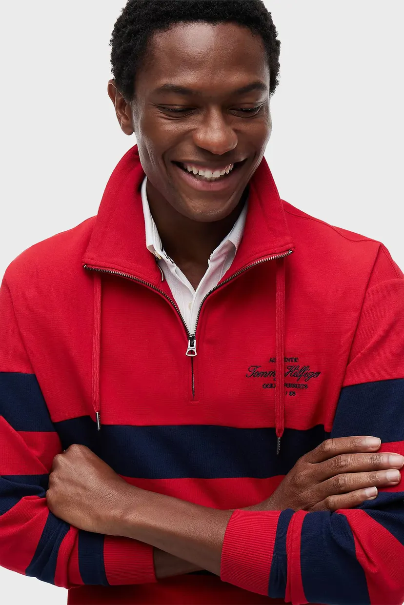 Реглан NAUTICAL BLOCK STRIPE 1 4 ZIP 5