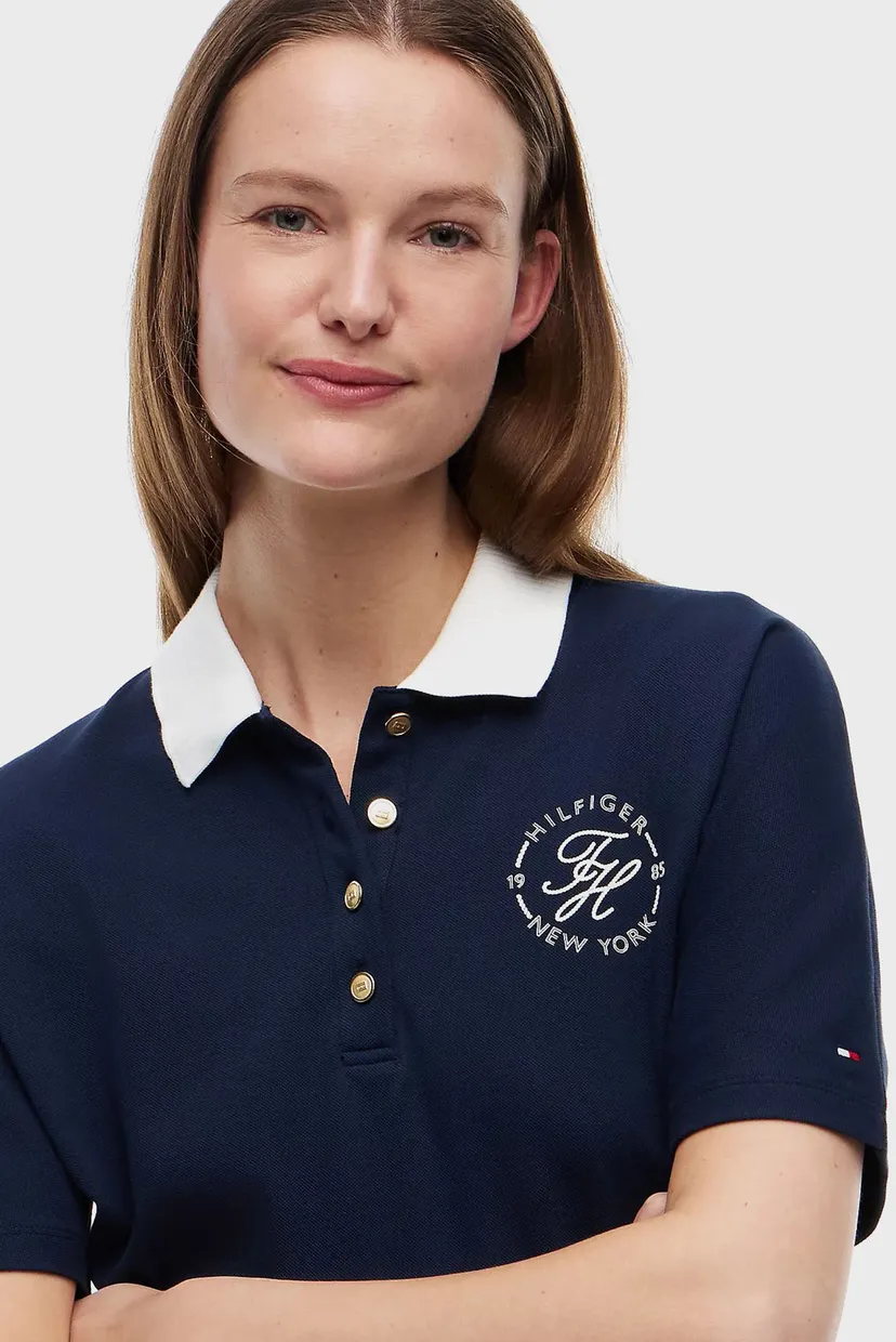 Поло/TH BRETON COLLAR SS POLO 4